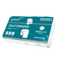 Axisoft Pro Toilettenpapier 3-lagig – Hochweiß, Zellstoff, 72 Rollen