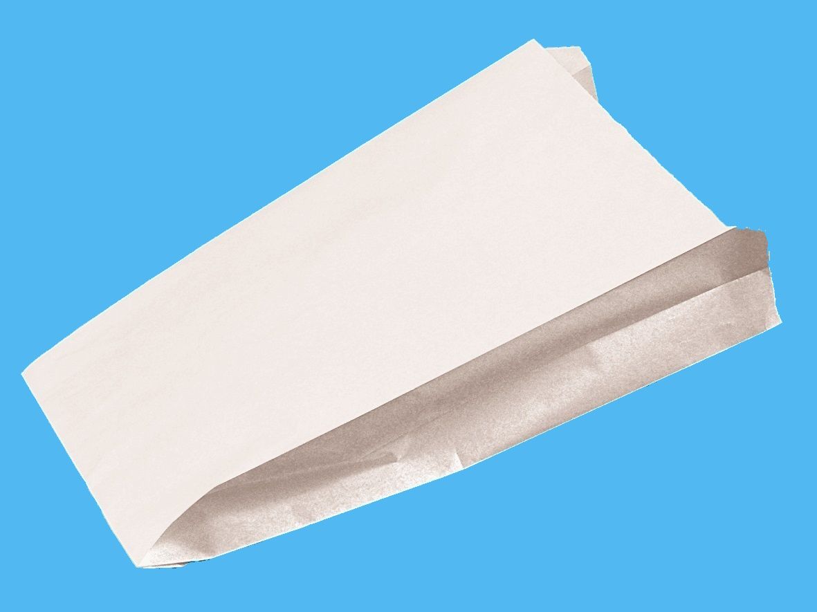 Weißer Warmhaltebeutel, 2-lagig, 1/1 Hendl, Hähnchenbeutel,