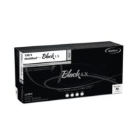 MaiMed® Black Latex Einmalhandschuhe – Größe M, Schwarz, 100 Stück
