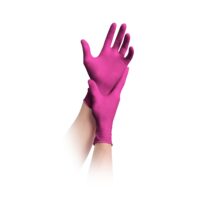 MaiMed® Solution 100 Nitrilhandschuhe Magenta – Größe M, 100 Stück