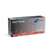 Einmalhandschuhe Meditrade Nitril Black, schwarz,  S