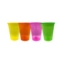 Mundspülbecher Tutti Frutti, 800 Stück, ca. 180 ml, diverse Farben