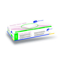 Meditrade Gentle Skin® Grip Latex Untersuchungshandschuh – 1 Packung = 100 Stück, Größe L