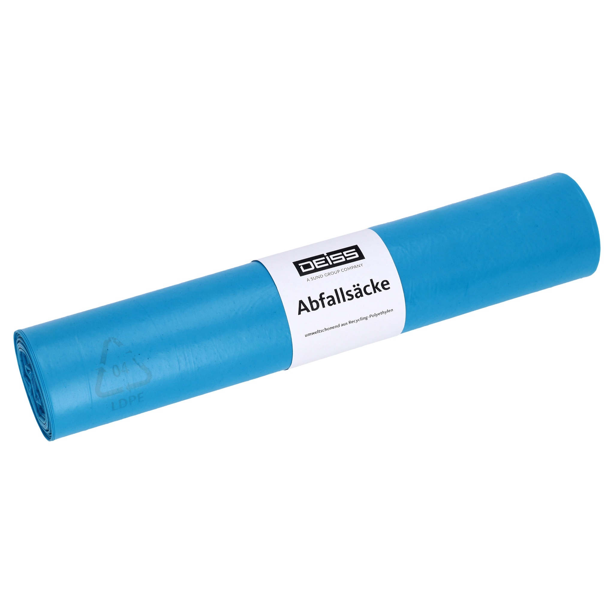 RE:SOURCE Müllsäcke 120 Liter, blau aus LDPETYP 70, extra stark