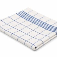 Geschirrtuch Halbleinen 50 x 70 cm – Blau-Weiß