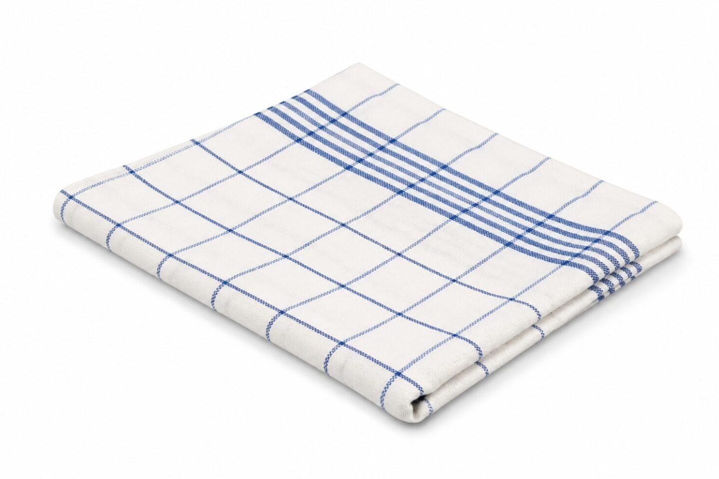 Geschirrtuch Halbleinen 50 x 70 cm Blau-Weiß – Profi Küchentuch,10 Stück