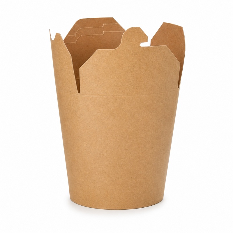 25 Snackboxen, Pappe rund 470 ml