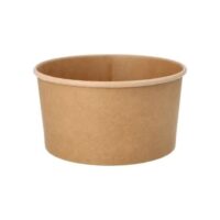 Salatschale aus Pappe 1000 ml – Braun, FSC®-zertifiziert