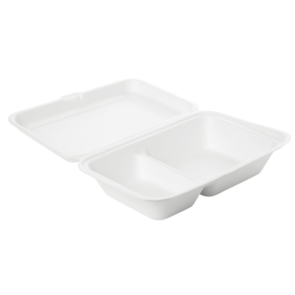 Menübox 470/300 ml Weiß 2-TeilungHitzebeständigkeit: AUSVERKAUFSARTIKEL NUR SOLANGE VORRAT REICHTKaltanwendung, Heissabfüllung, Mikrowelle