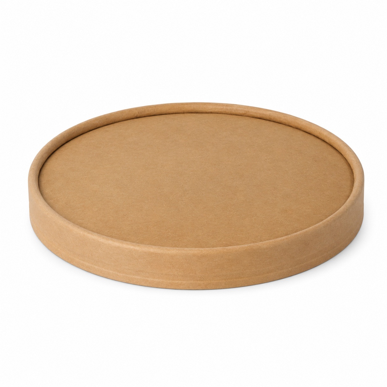 Deckel aus Pappe Ø 15 cm Braun – Nachhaltiger Salatschalen-Deckel FSC®