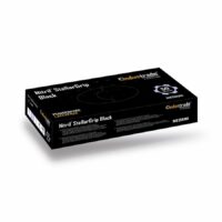 Meditrade Nitril StellarGrip Einmalhandschuhe Schwarz, puderfrei – Größe M