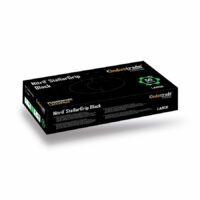 Meditrade Nitril StellarGrip Einmalhandschuhe Schwarz, puderfrei – Größe L