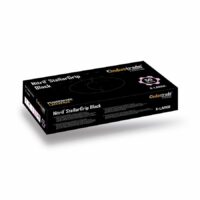 Meditrade Nitril StellarGrip Einmalhandschuhe Schwarz, puderfrei – Größe XL