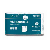 axisoft pro Küchenrollen, Mehr Inhalt! 64Blatt pro Rolle weiß1 Sack (32 Rollen)